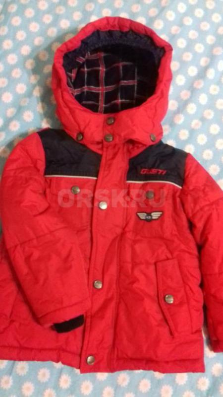 Зимний костюм (Gusti) до -30 градусов, (красно-синий) на мальчика, размер 98-104 -2 000 руб. - Орск