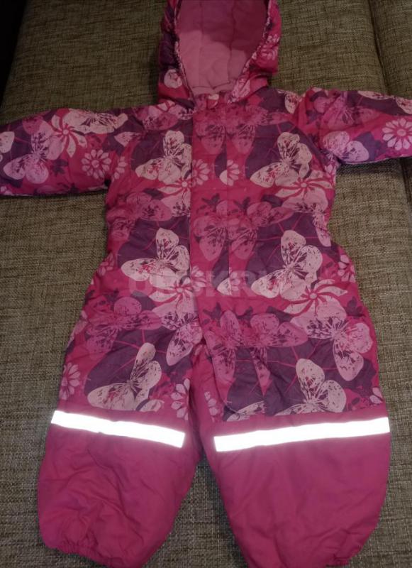 Продам комбинезон и костюм для девочки зимние тёплые, б/у один сезон, размер 86 и 110см - Орск