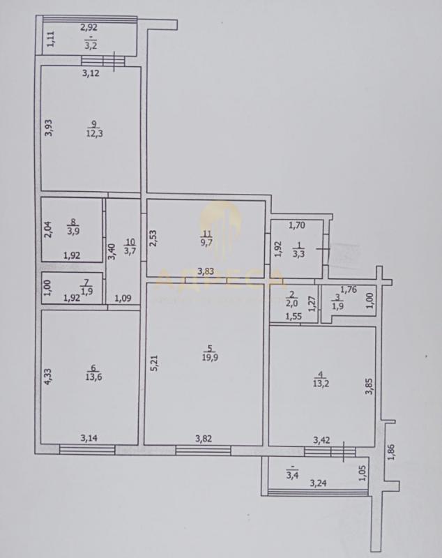 Продаётся просторная трёхкомнатная квартира на комфортном 9 этаже. - Оренбург