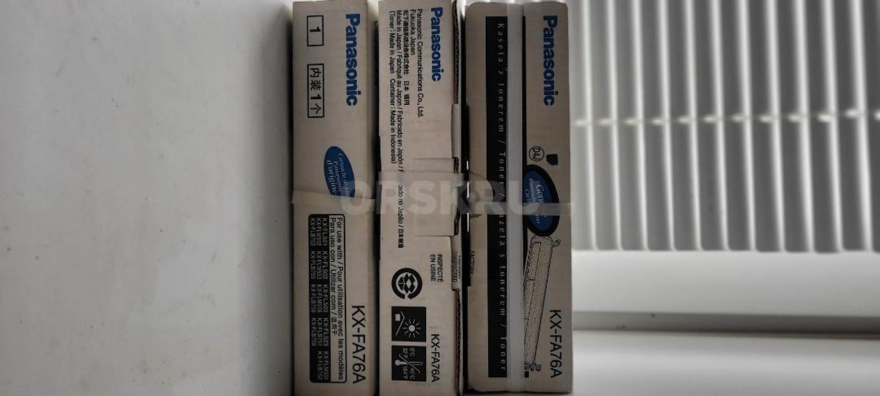 Продам оригинальные тонер картриджи panasonic KX-FA76A 3шт - Орск