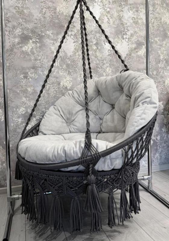 Подвесное кресло-качель для дома и дачи / Макраме / Уют

Продается универсальное подвесное кресло - Орск