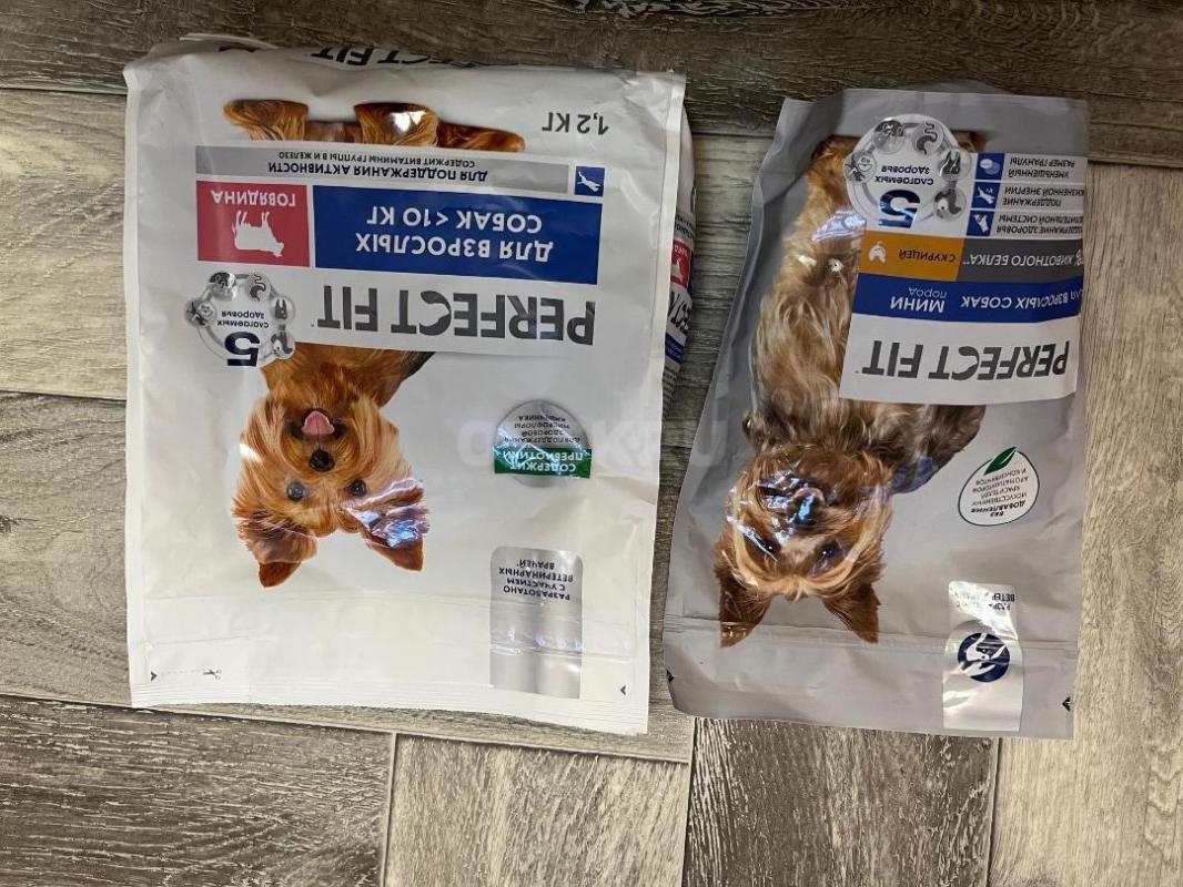 Корм сухой для взрослых собак PERFECT FIT с курицей, для мелких и миниатюрных пород, 500грами 2 пачк - Орск