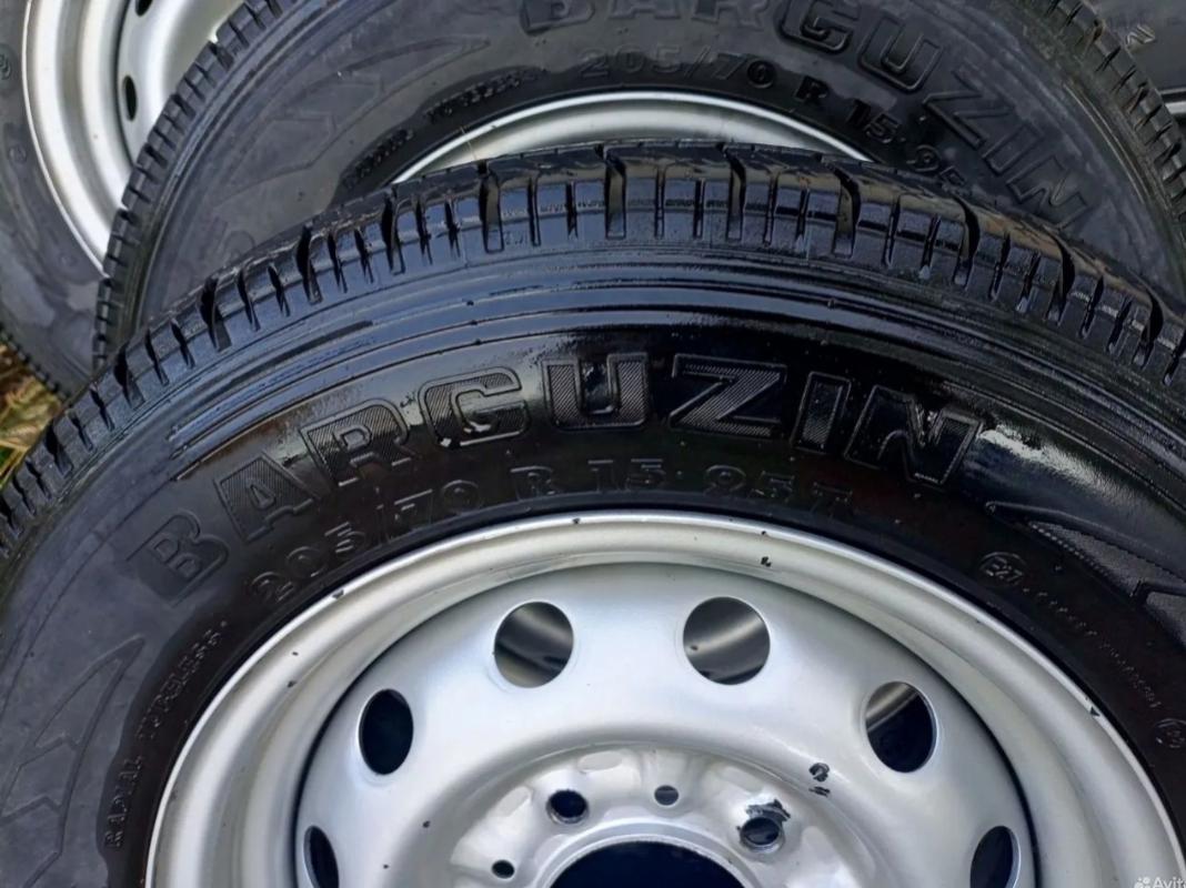 Шины КШЗ К-175 Баргузин 205/70 R15 95T В сборе, комплект 5шт. 2017г. - 
