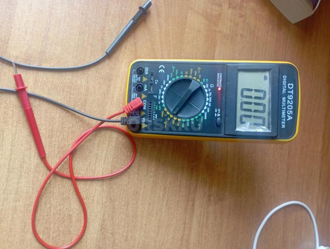 Мультиметр новый, покупал для себя, не пригодился
За время что лежал села батарейка, проверить вклю - Орск