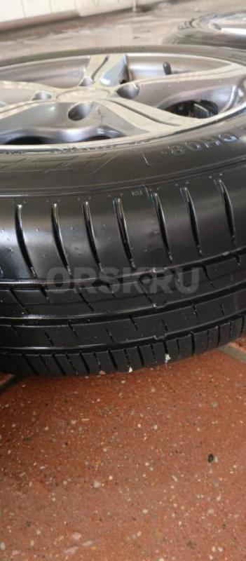 Летние колеса в сборе Литье+практически новая без износа резина модель не помню размер 175-65-14 раз - Орск