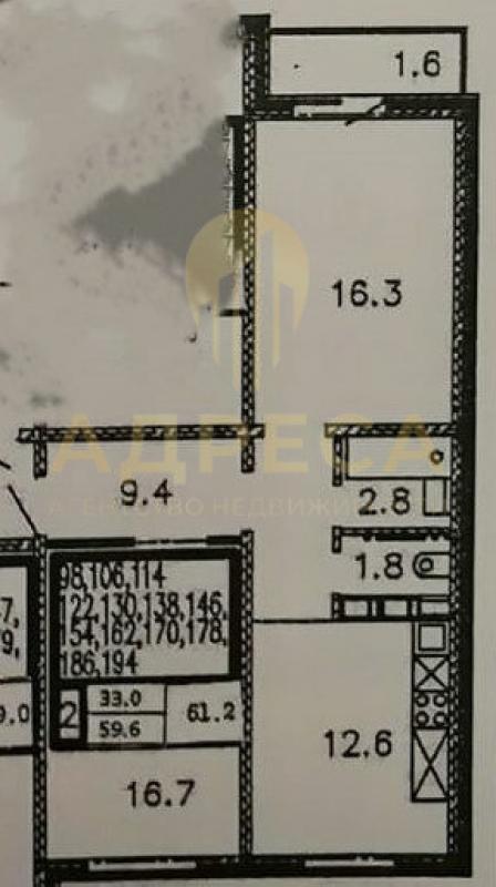 Пpoдaётся двуxкoмнатнaя квартира 59,6 кв. - Оренбург