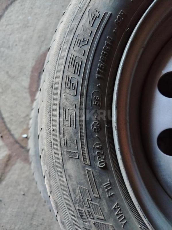 Комплект летних колёс в сборе на ВАЗ, два баллона Yokohama один сезон, два баллона Кама два сезона, - Орск