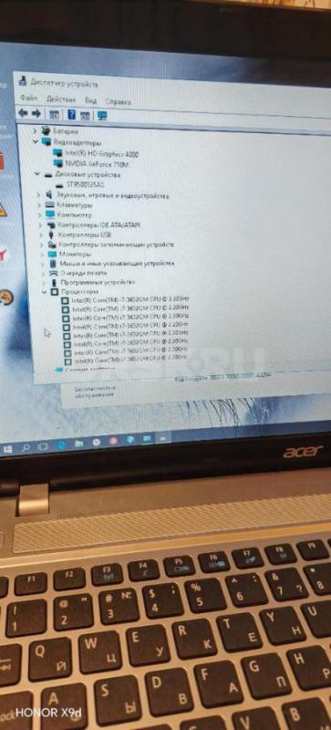 Ноутбук асер в хорошем состоянии, аккумулятор новый, держит, работает стабильно, процессор i7, видео - Орск