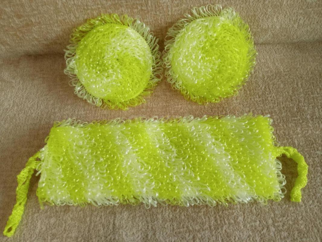 Мочалка круглая = 120₽
Мочалка Цилиндр - 40 см = 200₽
Мягкие. - Гай