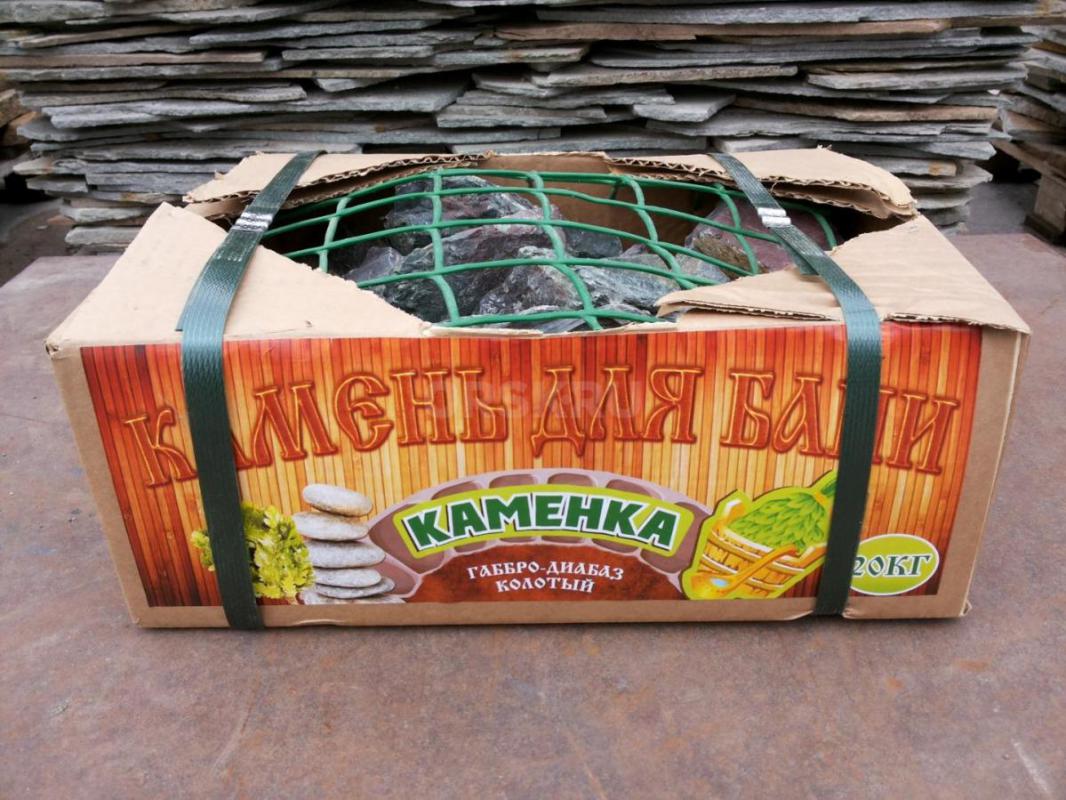 Камень для бани, сауны :
•Габбро-диабаз шлифованный:
весовой = 18,00 руб./кг
коробка (20 кг) = 39 - Орск