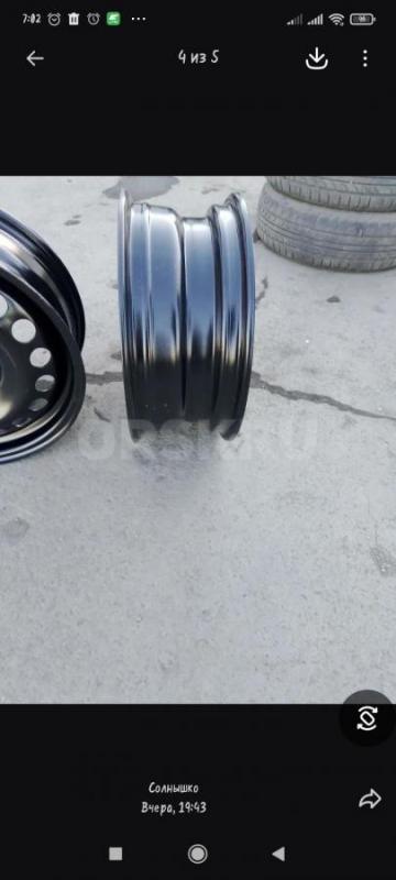 Продам 2 автомобильных диска  r 15 сверловка 4*100 (новые) - Орск
