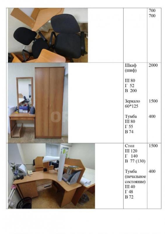 Реализуем б/у мебель: компьютерные столы, шкафы, стеллажи, тумбы, зеркала, сейфы. - Орск