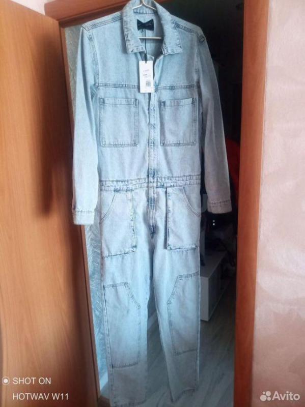 Продам комбинезон летний джинсовый толстая ткань деним новый - Орск