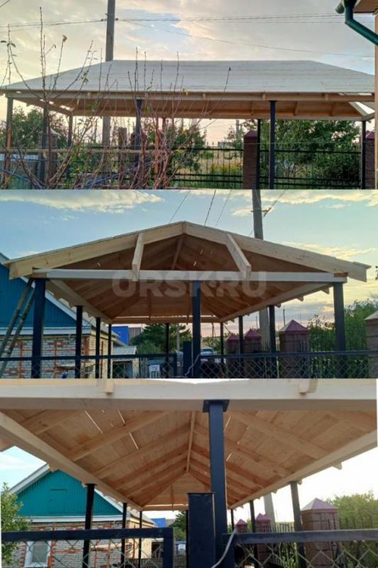 КРОВЕЛЬНЫЕ РАБОТЫ,  строительство крыш,  КРОВЛЯ , установка водостока и снегазадержателей, 
Заборы - Орск