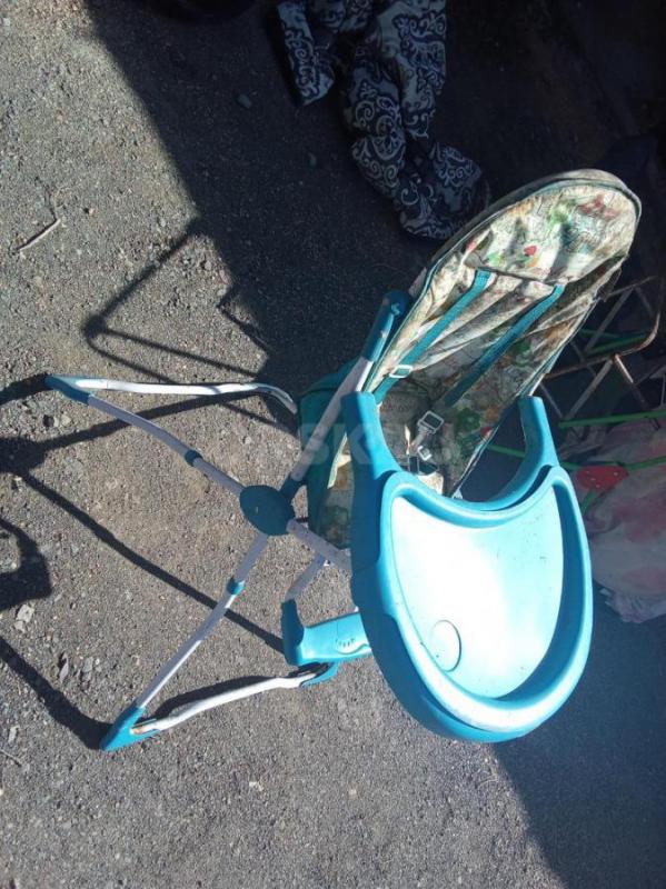 Продам детские качели 800 р., коляска 2000 р., велосипед 2000 р.,стульчик 500 р.,, магнитофон 300 р. - Орск