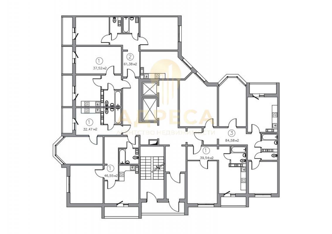 Предлагаем вашему вниманию 1 комнатную квартиру в престижном районе нашего города ЖК &laquo;Побе - Оренбург