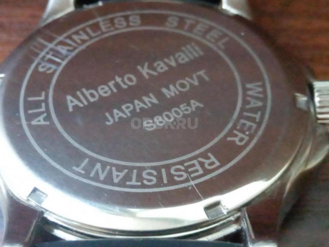 Часы мужские кварцевые Alberto Kavalli, новая швейцарская батарейка Renata. - Орск