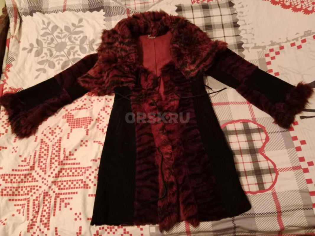 Женская натуральная дубленка 44р состояние и качество отличное не рваная и не затертая мало одевали - Орск