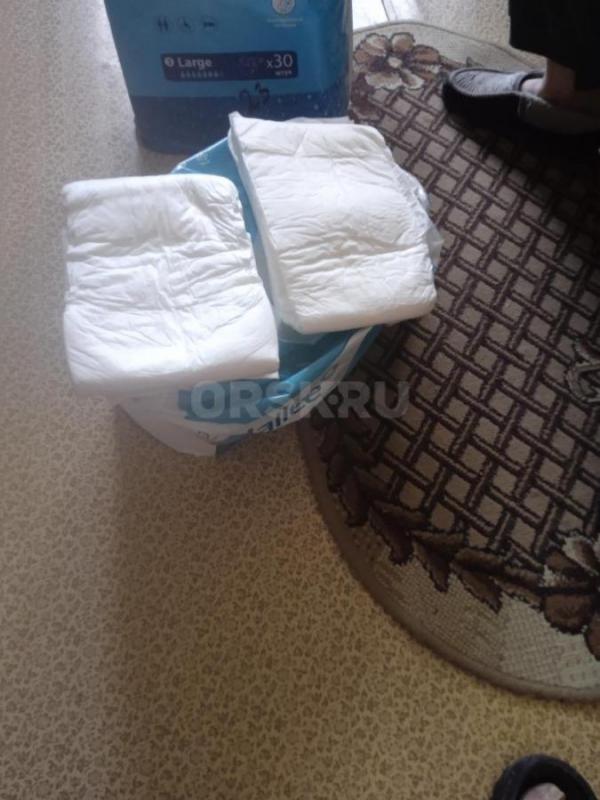 Подгузники  для взрослых optio размер L (100-160 см объем) 10 шт за 800 р., упаковка детских памперс - Орск