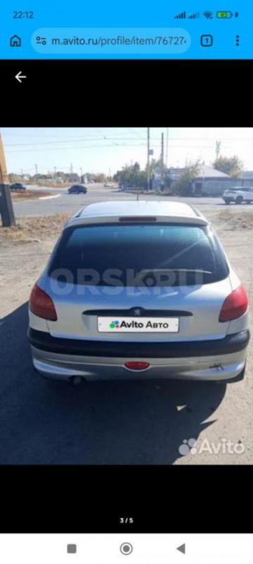 Продам неприхотливый, экономичный и недорогой в обслуживании Пежо 206 1,4 75 л.с. - Орск