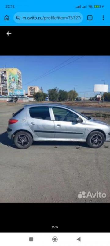 Продам неприхотливый, экономичный и недорогой в обслуживании Пежо 206 1,4 75 л.с. - Орск