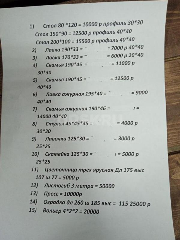мастерская  мастер старт реализует качественную мебель в стиле лофт - Орск