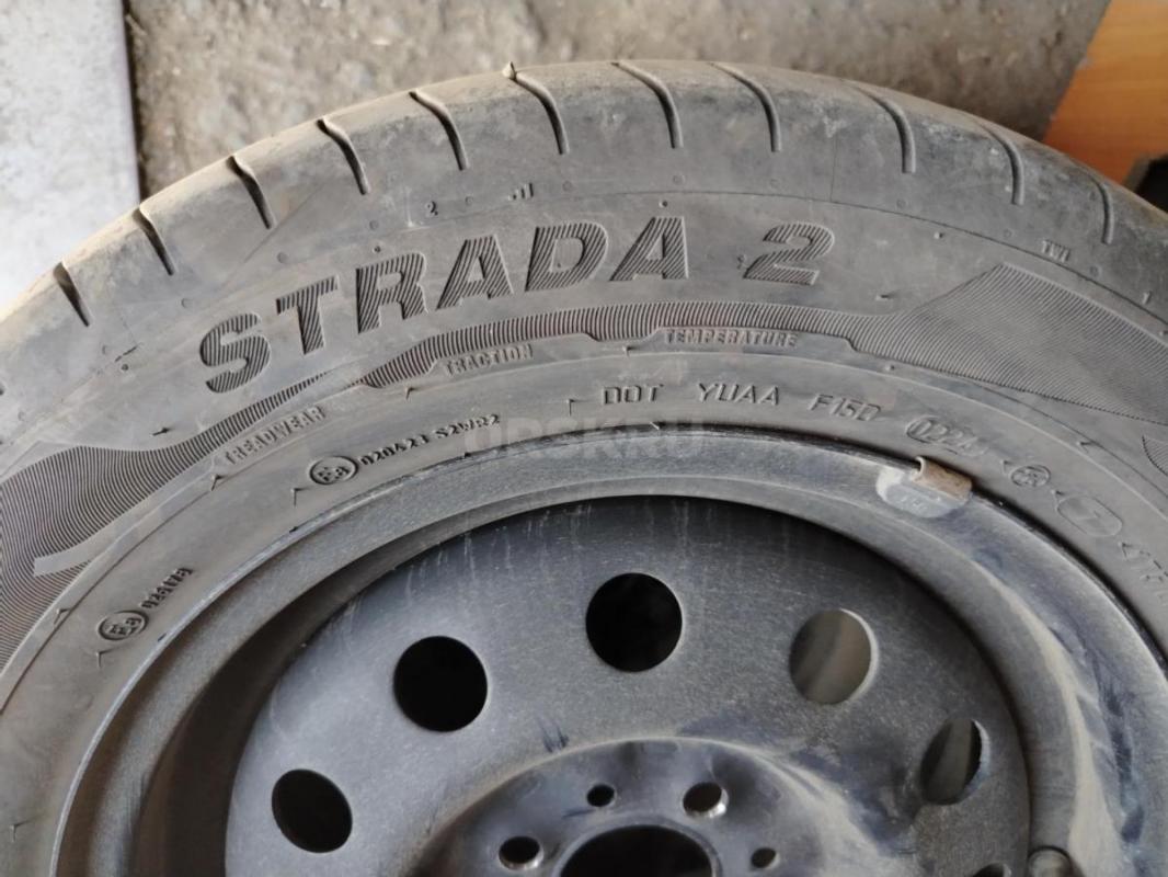Комплект летних колёс в сборе на ВАЗ 175/65 R14 Viatti Strada в хорошем состоянии, разболтовка 4 х 9 - Орск