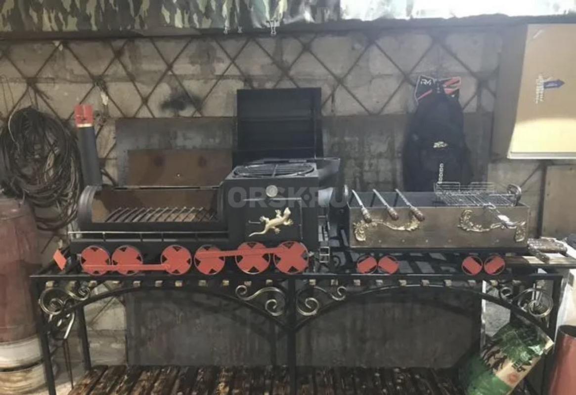 Мангал «Паровоз» ручной работы — эксклюзив для дачи! - Орск