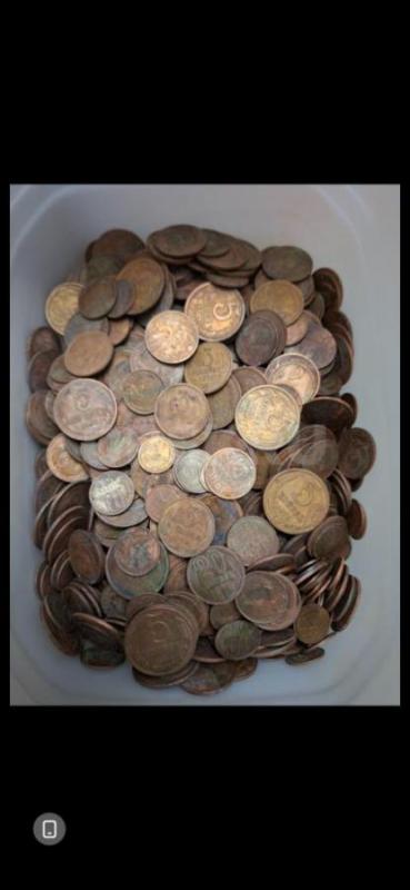 Продам монеты СССР  1, 2, 3, 5, 10, 15, 20копеек, от 1960 - 1990года, в количестве 550шт. - Орск