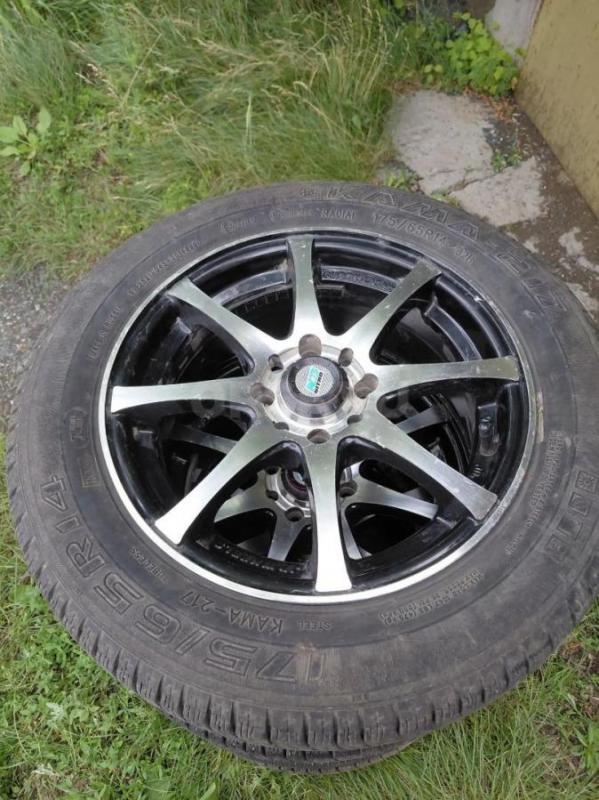 Колеса в сборе Кама 217. 175/65 R14, отличное состояние, без грыж и порезов, диски не гнутые, не вар - Орск