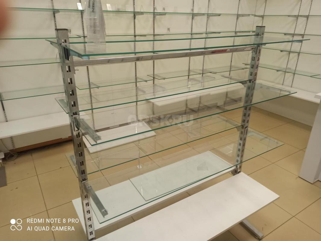 Продам стелажи рецепшен стекляные полки стойки - Орск