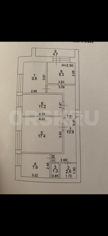 Продам 4-х комнатную квартиру по адресу улица Добровольского дом 25. - Орск