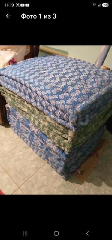 Матрасы на 1 спальную кровать 85х65х15см Состояние новых,не использовались. - Орск