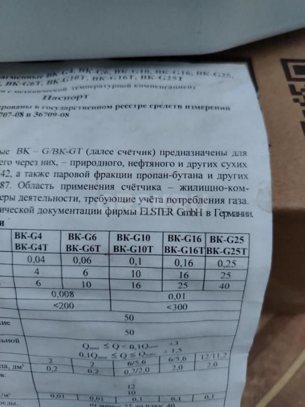 Продам газовый счетчик, стоял дома, б/у, подключение с левой стороны. - Орск