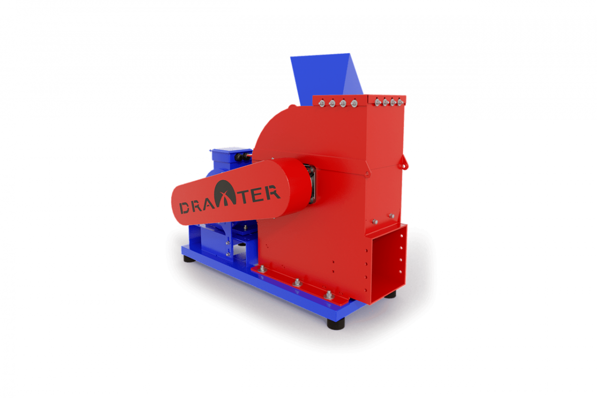 Промышленный щепорез DraXter Щ-550Э (элект; 18,5 кВт (380В); сито 30 мм.; раструб 350х350; КБ 8' - Тоцкое