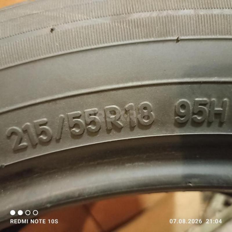Продам лето r18 шины Япония Toyo 215-55-18 отличное состояние  4 шт  -19 000 р. - Орск
