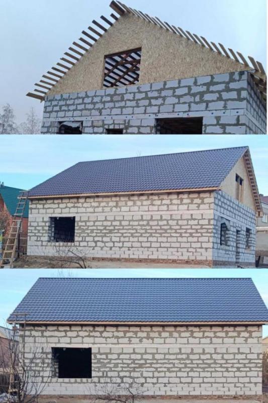 Кровельные работы, строительство крыш, установка водостока и снегозадержателей. - Орск