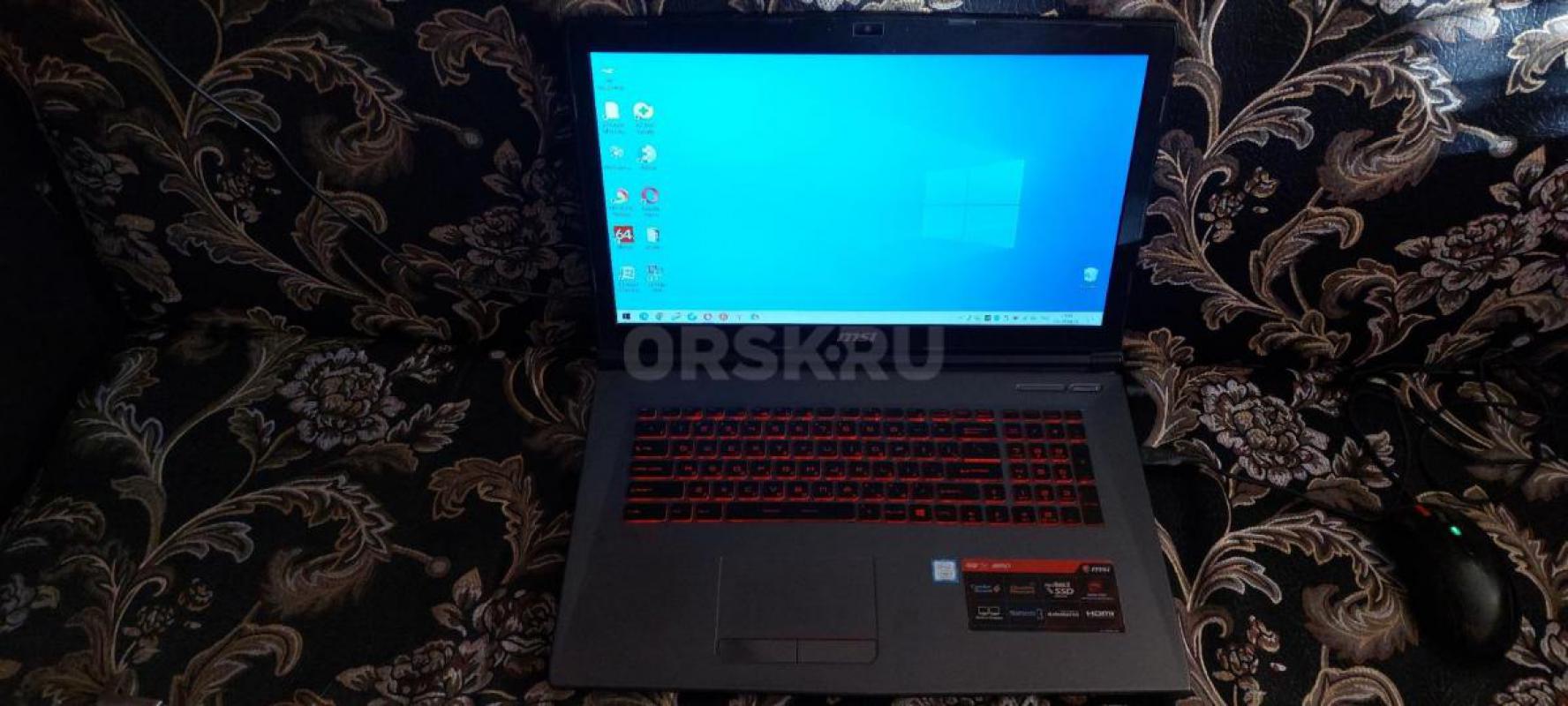 Продам мощный, тонкий, геймерский 17.3&amp;quot; - дюймовый Full-HD IPS ноутбук MSI  MS-179F на - Орск