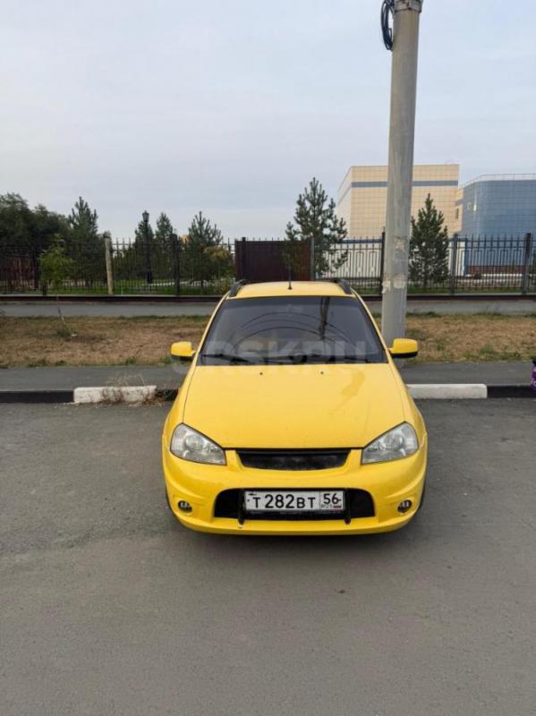 В продаже Лада калина спорт 1 в очень красивом ярком желтом цвете,установлен андроид планшет в дверн - Орск