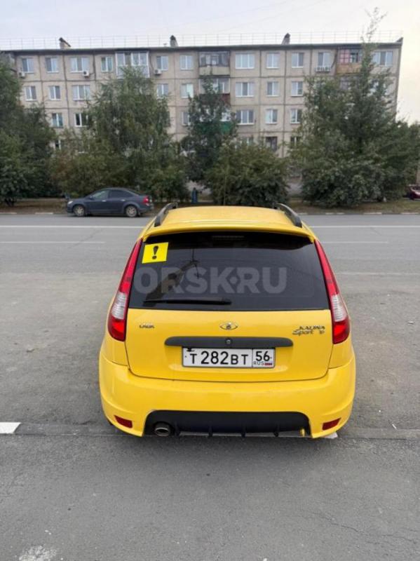 В продаже Лада калина спорт 1 в очень красивом ярком желтом цвете,установлен андроид планшет в дверн - Орск