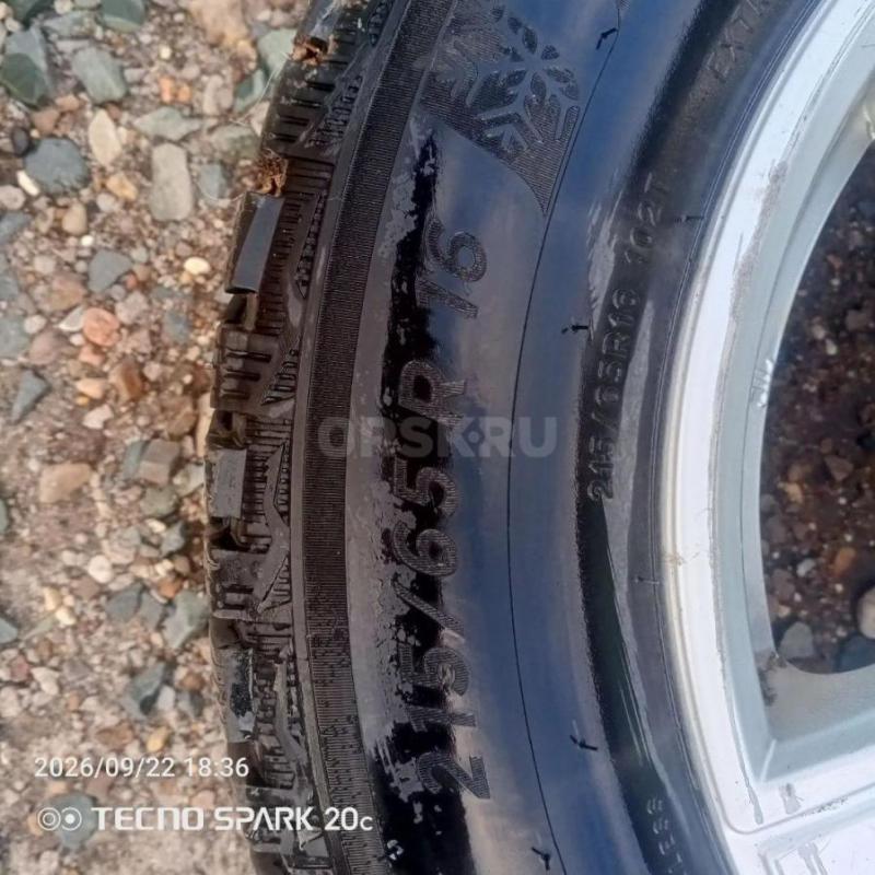 Продам зимние колёса 215 /65 R16 стояли на спортейдж 2 ( Мишлен) - Орск