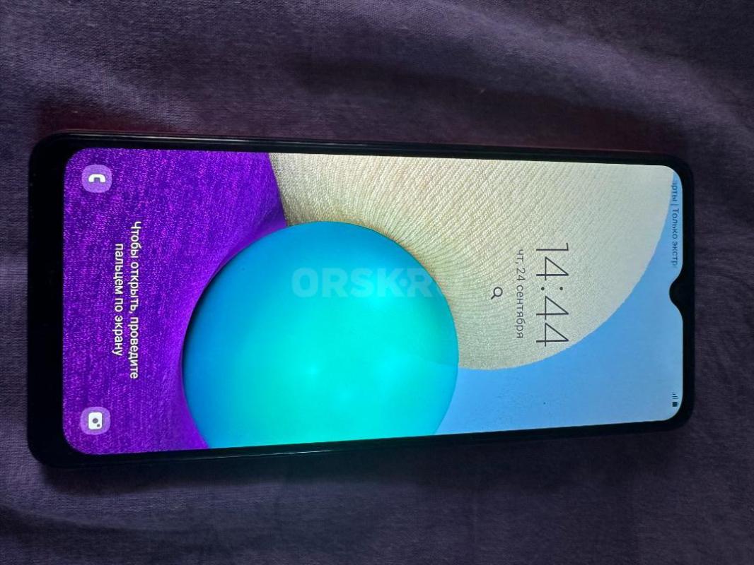Продам телефон Samsung A02 вместе с коробкой, инструкцией и зарядным устройством в связи с покупкой - Орск