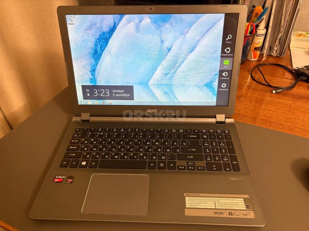 Продам ноутбук Acer Aspire V5-552G тонкий и универсальный 15,6-дюймовый ноутбук на платформе AMD A6 - Орск